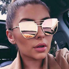 Load image into Gallery viewer, Rose Gold Mirror Sun Glasses