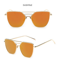 Load image into Gallery viewer, Rose Gold Mirror Sun Glasses