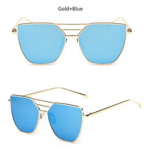 Load image into Gallery viewer, Rose Gold Mirror Sun Glasses